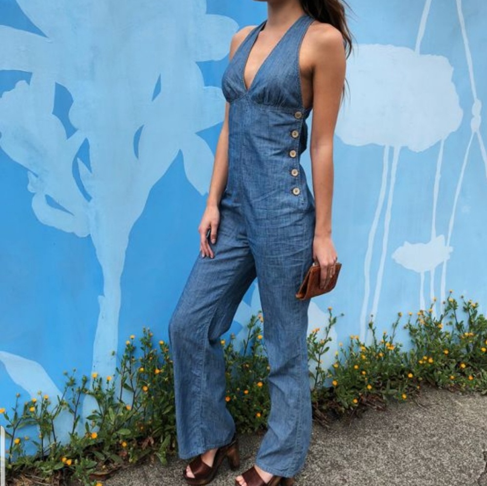 Free People Print Jumpsuit - Picture 4 of 8